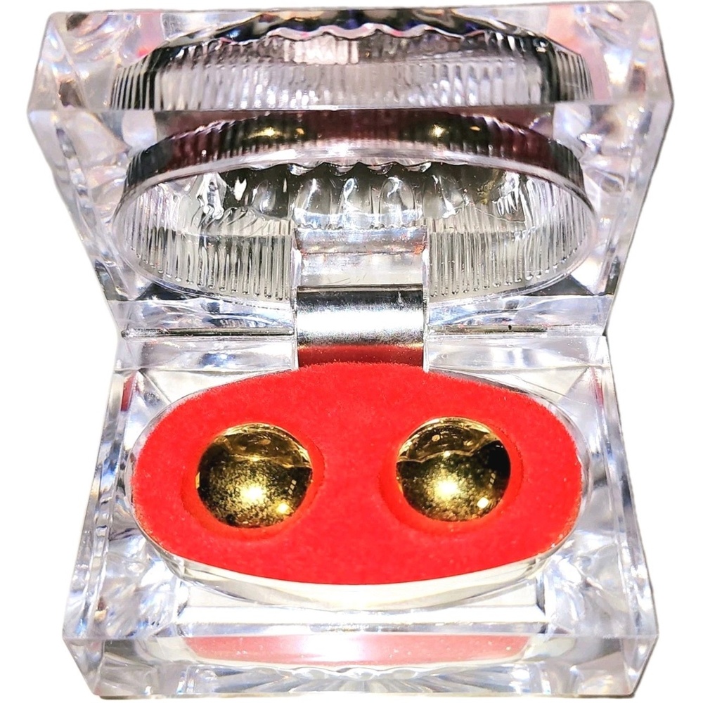 Vintage Japanese Gold Ben Wa Balls.